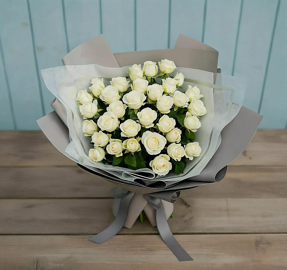 Букет Белоснежная нежность в Преградном