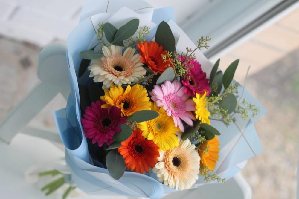 Букет цветов из: Герберы в Преградном