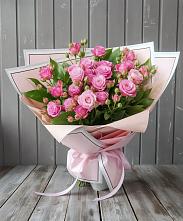 Букет Розовый кустик в Преградном