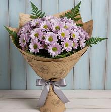 Букет цветов из:  Хризантемы #REPLACE_PRED# Преградном