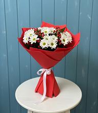 Букет цветов из:  Хризантемы #REPLACE_PRED# Преградном
