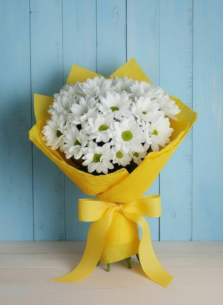 Букет цветов из: Хризантемы в Преградном