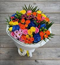 Букет цветов из:  Розы и Хризантемы #REPLACE_PRED# Преградном