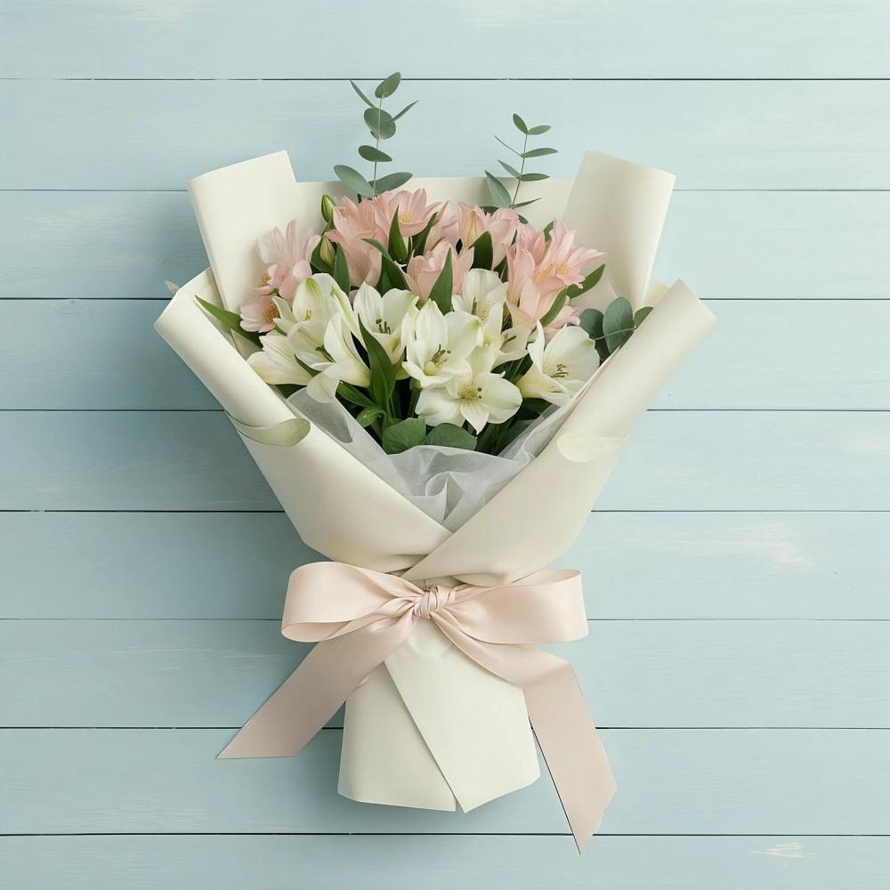 Букет цветов из: Альстромерии в Преградном